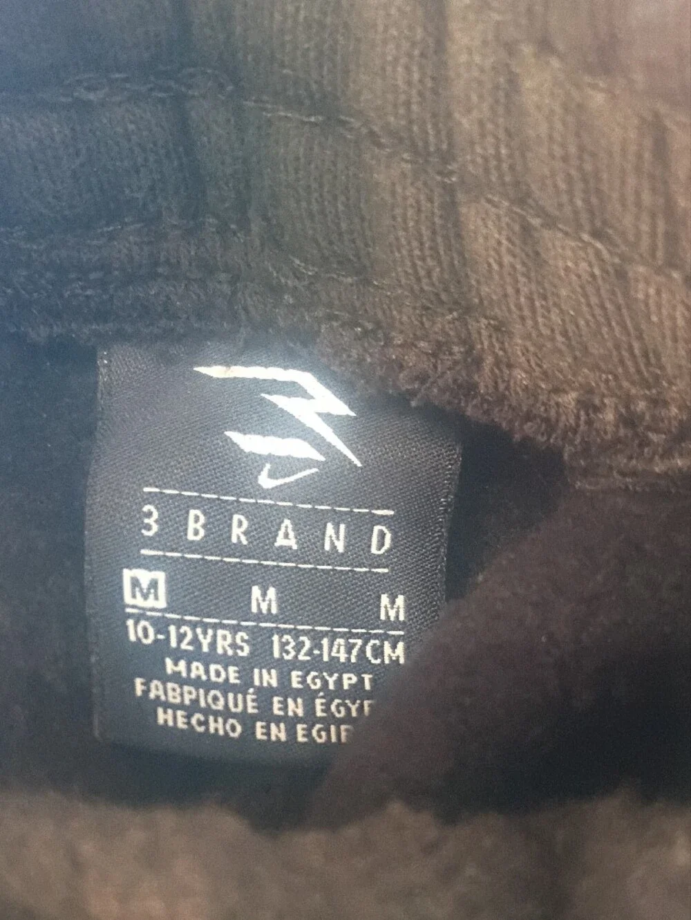 Nike Black Kids' Fleece Joggers with White Swoosh